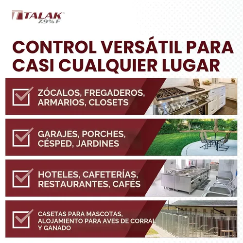 Vista 3 de Atticus Talak 7.9 F Bifentrina Insecticida Concentrado (96oz) Control Ants, Mosquitoes, Cockroaches, Spiders, Armyworms, and 70+ More Pests