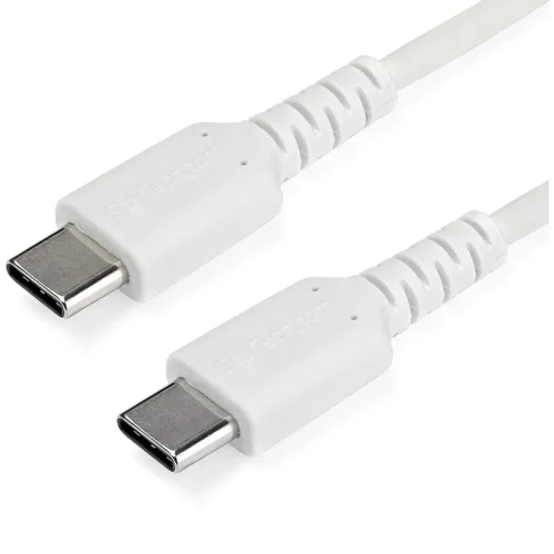 Vista 13 de StarTech Cable USB-C a USB-C en espiral de 1.6 pies / 19.7 in, negro, 3A, USB 2.0