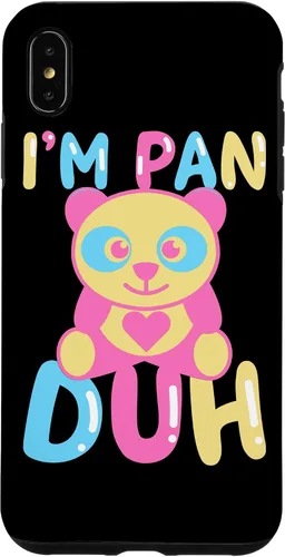 Vista 7 de iPhone 15 Pansexual I'm Pan Duh LGBTQ Bisexual Rainbow Cute Panda Bear Case