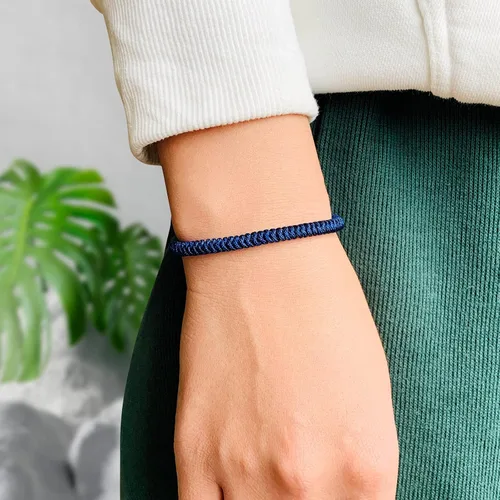 Vista 46 de Pulseras tibetanas hechas a mano con cuerda roja para él y ella, pulsera de la amistad, pulsera de la amistad, hilo negro y rojo para protección