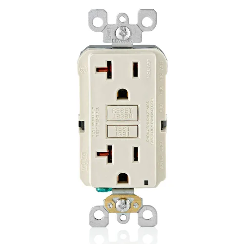 Vista 37 de Leviton SmartlockPro - Combinación GFCI de autocomprobación 15A con USB tipo A y tipo C en pared, cargador USB para teléfonos inteligentes y Blanco