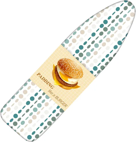 Vista 8 de BNDX Funda para tabla de planchar, 18" x 49" pulgadas tamaño estándar acolchado grueso con cordón Bongee, resistente a las manchas y quemaduras