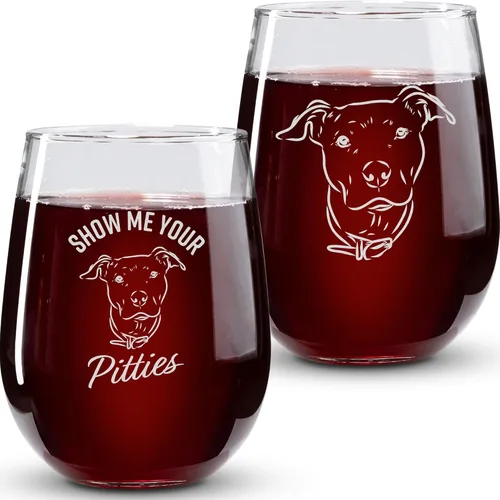 Vista 10 de On The Rox Drinks Corgi B*tts Drive Me Nuts - Juego de 2 copas de vino sin tallo para amantes de Corgi, decoración de Corgi, Cosas de Corgi, copa
