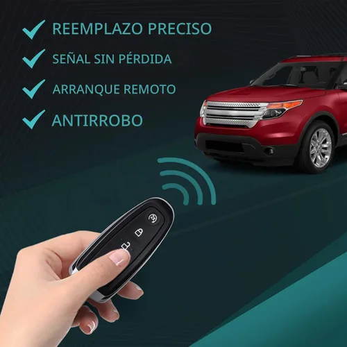 Vista 8 de HelloAuto Funda para llavero para Ford Explorer Edge, para 2011-2015 Flex Taurus 2013-2019, para Expedition Focus Lincoln MKS MKT MKX Navigator