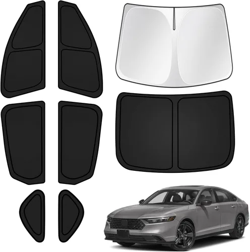 Vista 42 de T TGBROS Parasol para parabrisas para BMW X1 F48 2016 2017 2018 2019 2020 2021 2022 para ventana de automóvil, con bloqueo UV grueso y opaca