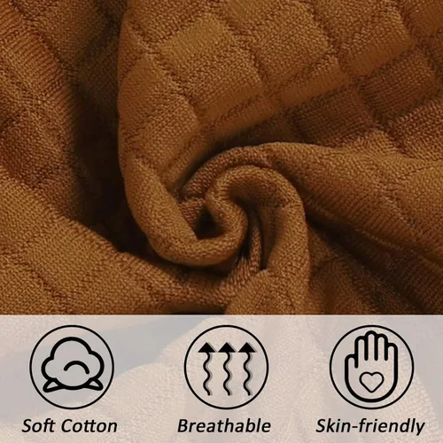 Vista 4 de HZYKOK Ropa de bebé recién nacido, unisex, 2 piezas, trajes de invierno de algodón de punto sólido y manga larga