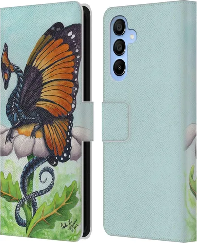Vista 339 de Head Case Designs Officially Licensed Carla Morrow Galactic Entrancement Dragons Leather Wallet Case Compatible with Samsung Galaxy A07 4G