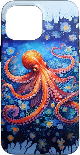 Vista 19 de Funda con diseño de criatura marina de pulpo Kraken para iPhone 17
