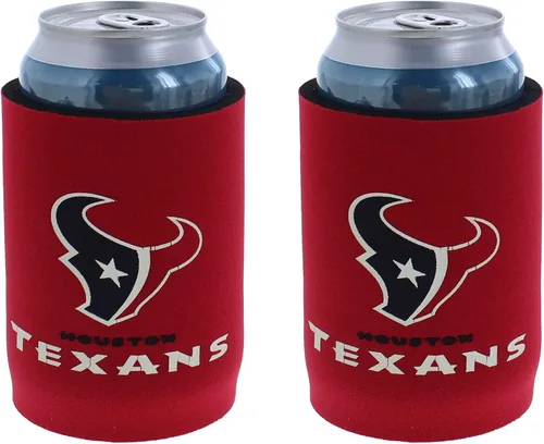 Vista 50 de Soporte aislante para latas y botellas de fútbol americano enfriador de bebidas Huggie (Nueva Orleans (Saints) - Negro) Nueva Orleans (Santos)