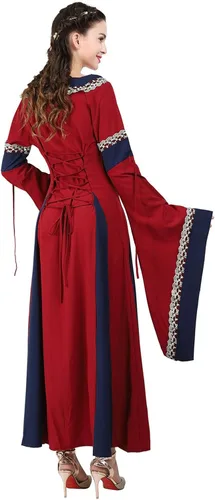 Vista 174 de Kranchungel - Vestidos renacentistas de estilo medieval/irlandés/campesino para mujer; disfraz de hada, para bailes
