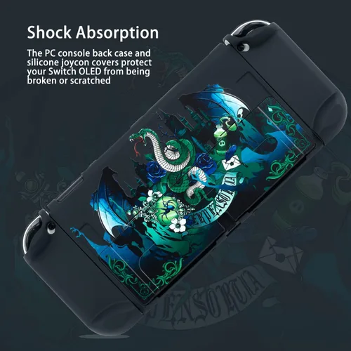 Vista 2 de Funda protectora para Nintendo SwitchSwitch OLED, carcasa rígida de PC para interruptor regular serpiente mágica (para Switch OLED)