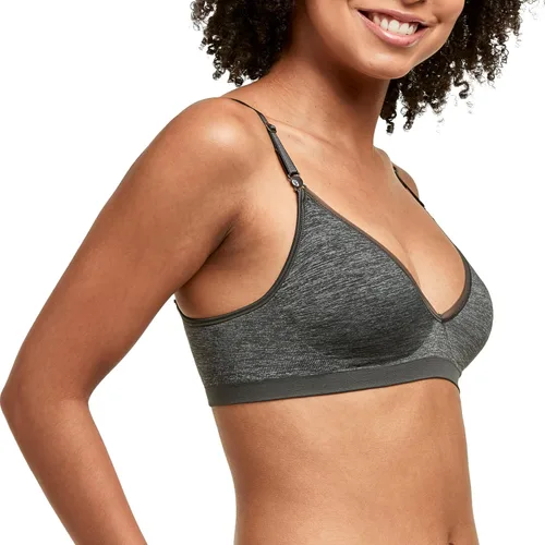 Vista 2 de Hanes Women's Wireless T-shirt Bra, Moisture-wicking Convertible Smoothing Bra, Full-coverage