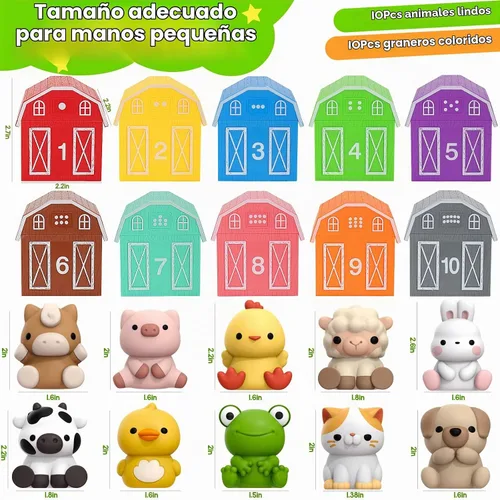 Vista 5 de KMUYSL Juguetes Montessori para niños pequeños, juguetes Montessori