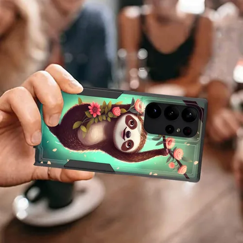 Vista 29 de Funda para Galaxy A14 5G, resistente de doble capa híbrida de policarbonato duro, goma suave, a prueba de golpes, funda protectora resistente