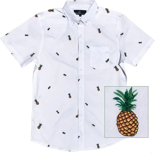 Vista 33 de Molokai Surf - Camisas hawaianas de manga corta con botones y corte ajustado