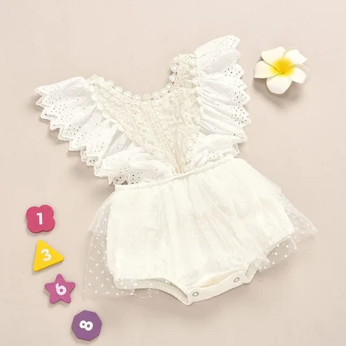 Vista 42 de IDOPIP Conjunto de ropa de 1er cumpleaños para niñas con estampado floral, estilo bohemio, con encaje, tutú y diadema de princesa