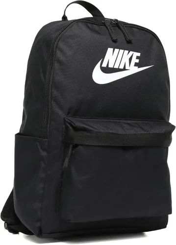 Vista 3 de Nike Adult Classics Heritage Mochila (25L, 23L o 6L) Hombres y Mujeres Negro/Negro/Blanco