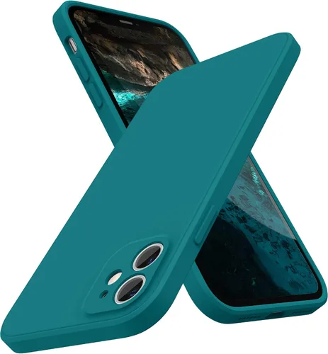 Vista 26 de SURPHY Diseño para Funda iPhone 11 con Protección de Cámara, Diseño Delgado de Borde Recto, Funda de Teléfono de Silicona Líquida para iPhone 11