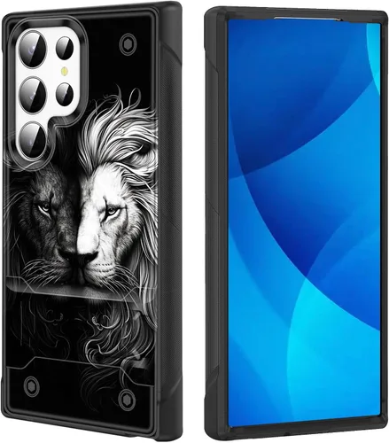 Vista 43 de Funda para Galaxy S25, de doble capa, resistente, a prueba de golpes, con soporte, funda protectora militar a prueba de caídas para Samsung Galaxy