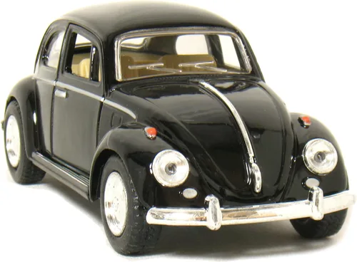 Vista 5 de 12 piezas en caja: 5" 1967 VW Classic Beetle escala 1:32 (negro/azul/rojo/amarillo)