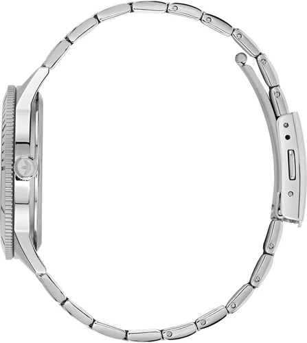 Vista 3 de Adidas Reloj de pulsera de acero inoxidable (Modelo AOFH220592I), PlateadoVerde, Classic