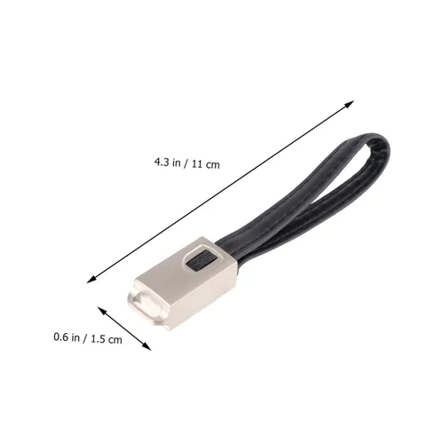 Vista 7 de OSALADI 3 unids -c cable USB en espiral llavero teléfono teléfono teléfono carga cable de carga de datos cargador útil