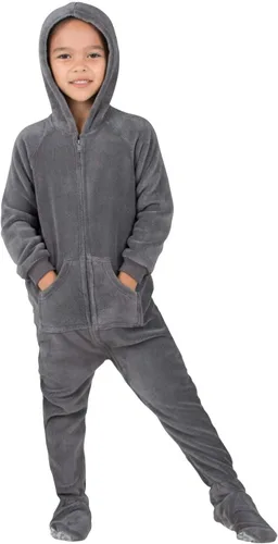 Vista 12 de Footed Pajamas - Pijama de una pieza de chenilla para niños pequeños Enterizo de pijama de una pieza para niños y niñas Unisex