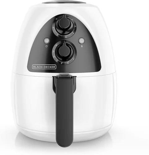 Vista 8 de Black + Decker HF110SBD freidora purificadora de 2 lt de acero inoxidable en color negro, Blanco