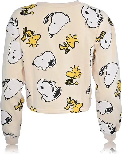 Vista 2 de Peanuts Sudadera clásica de forro polar Snoopy para mujer