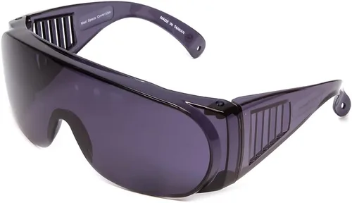 Vista 10 de Calabria 1003 Gafas de seguridad grandes que se ajustan sobre anteojos graduados Fitover para hombres y mujeres, envolventes, tintadas