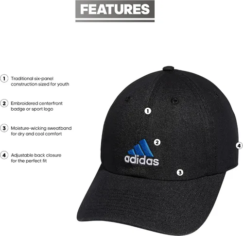 Vista 2 de adidas Gorra ajustable relajada para niños y niñas