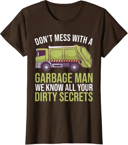 Vista 19 de Camiseta de camión de basura Don't Mess With A Basbage Man