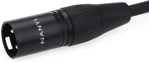 Vista 7 de NANYI Cable de micrófono XLR de 3 pines macho a macho, cable de conexión DMX cable de conexión, cobre sin oxígeno, 1.6 pies / 1.6 ft