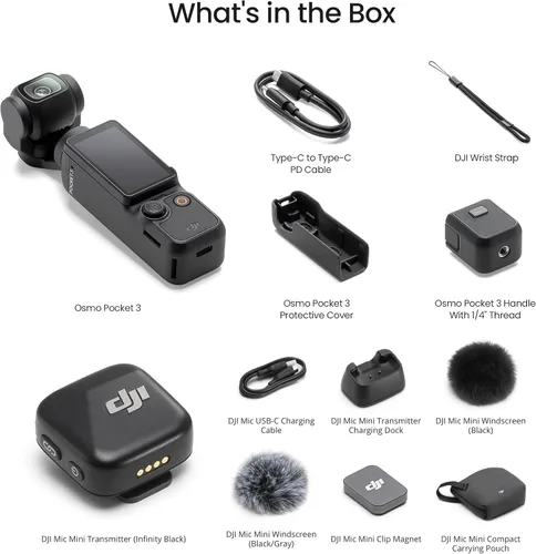Vista 2 de DJI Osmo Pocket 3 Vlogging Camera DJI Osmo Pocket 3 Vlog Bundle