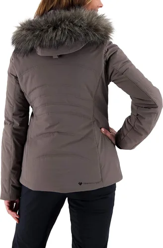 Vista 6 de Obermeyer Chaqueta Tuscany Elite para mujer color gris adecuado talla 4
