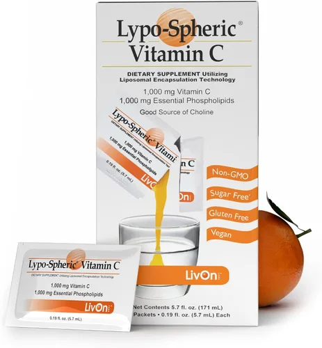Vista 10 de Vitamina C Lypo-spheric, 60 paquetes, 0,035 oz de vitamina C por paquete, encapsulada para máxima biodisponibilidad, fórmula profesional, 100 % sin