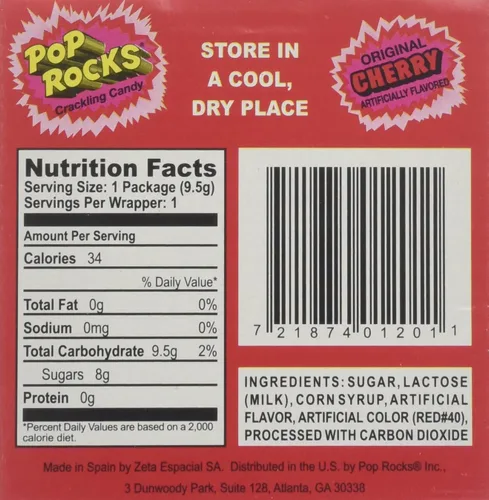 Vista 2 de POP ROCKS Popping Candy, cereza, 24