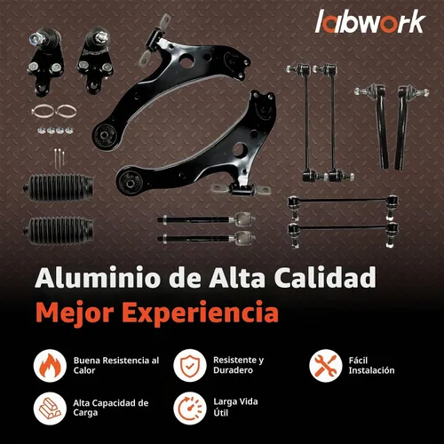 Vista 3 de labwork Kit de suspensión delantera de 14 piezas de reemplazo de brazos de control para Toyota Camry 2007-2011