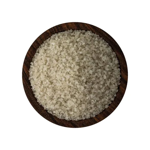 Vista 5 de Sal de acabado gris francés certificado Kosher, gris claro, grano medio, acabado europeo, 4 onzas, uso como está o en un molinillo.