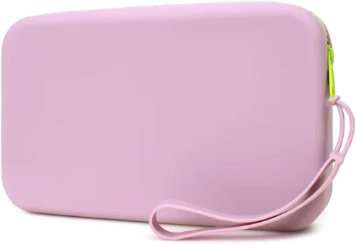 Vista 12 de Bolsa de maquillaje grande de silicona, bolsa de aseo de viaje para mujer, bolsa de maquillaje grande, organizador portátil para cosméticos, bolsa