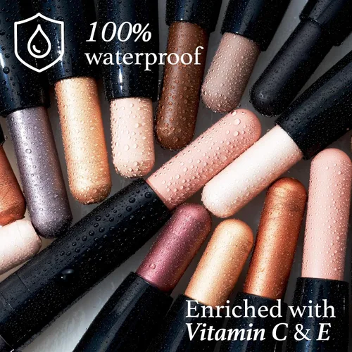 Vista 5 de Julep - Sombra de ojos 101 de crema a polvo, resistente al agua, en barra de punta doble – De larga duración, a prueba de arrugas, fácil de aplicar