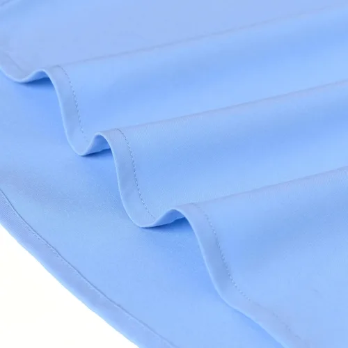 Vista 6 de Gollnwe Camisa de vestir elástica de bambú para hombre, manga larga, color sólido con puño convertible