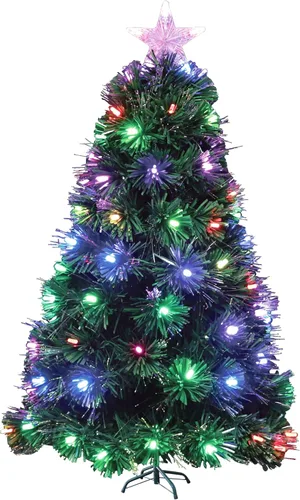 Vista 12 de Árbol de Halloween negro de 2 pies con luces, 50 LED multicolor preiluminado, mini árbol de Navidad artificial morado, árbol de Halloween