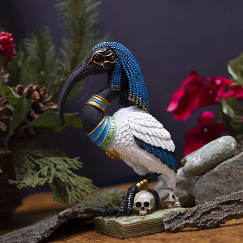 Vista 6 de Pacific Giftware Figura de resina de Thoth Flamingo Pose de Dios Egipcio Antiguo