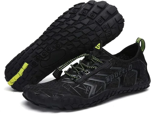 Vista 2 de UBFEN Zapatos acuáticos para natación, para hombre y mujer, para deportes de playa, secado rápido, descalzos para navegación, pesca, buceo, surf