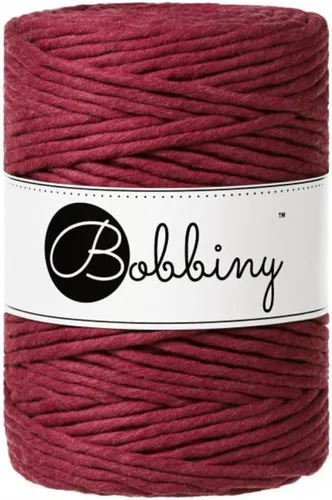 Vista 21 de Bobbiny Cordón de macramé XXL de 0.197 in de una sola capa (aguamarina), 108 yardas/330 pies (100% algodón reciclado)