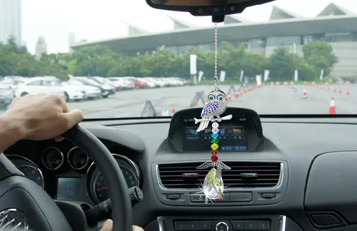 Vista 5 de Atrapasoles colgante de cristal para ventana y decoración del hogar, protección contra el mal de ojo azul y dije de buena suerte para automóvil