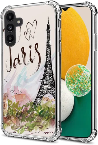 Vista 11 de CasesOnDeck Funda compatible con [Samsung Galaxy A54 5G / A54 5G] Funda de TPU, funda de poliuretano termoplástico flexible delgada y transparente