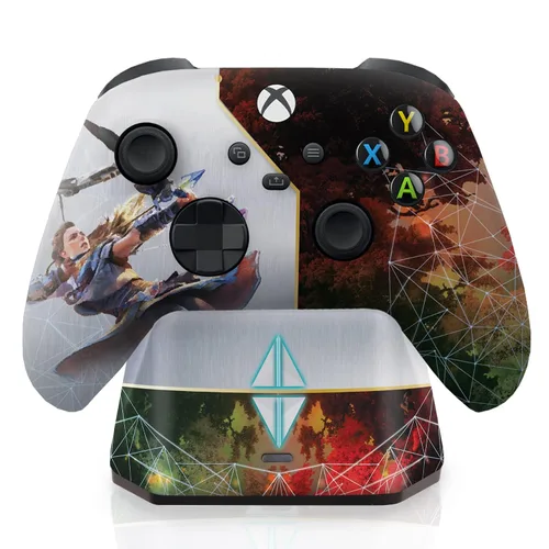 Vista 29 de Vennom Original X-box Modded Controller Wireless and Stand Compatible with X-box One Series X- Customized in USA with Advanced HydroDip Print