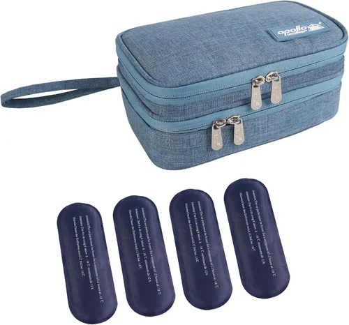 Vista 11 de apollo walker Funda de viaje para enfriar insulina, enfriador de medicamentos diabéticos aprobado por la TSA con bolsas de hielo y forro aislante